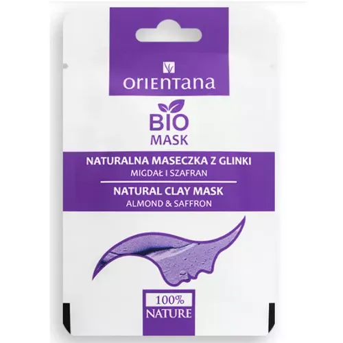 Orientana Bio Mask, Naturalna Maseczka z glinki `Migdał i szafran` - 1