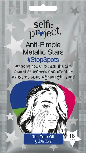 Selfie Project #StopSpots, Anti Pimple Metallic Stars (Metaliczne gwiazdki punktowe przeciw wypryskom)
