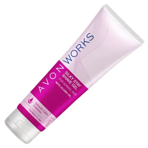 Avon Works, Silky Stay Shave Gel (Nawilżająco-wygładzający żel do golenia)