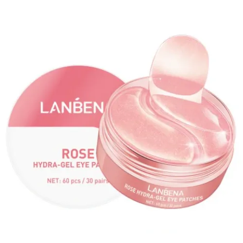 Lanbena Rose Hydra-Gel Eye Patches (Różane nawilżające płatki pod oczy)