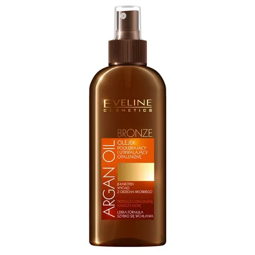 Eveline Cosmetics Argan Oil, Olejek pogłębiający i utrwalający opaleniznę