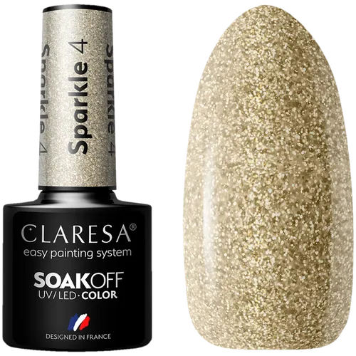 Claresa Sparkle Soak-off UV/LED Color (Lakier hybrydowy do paznokci)
