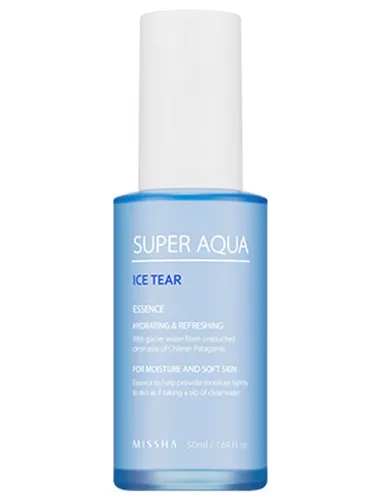 Missha Super Aqua Ice Tear, Essence (Nawilżająca esencja do twarzy z wodą z lodowca)