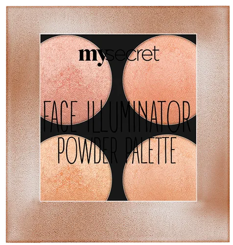 My Secret Face Illuminator Powder Palette (Paleta czterech wypiekanych rozświetlaczy)
