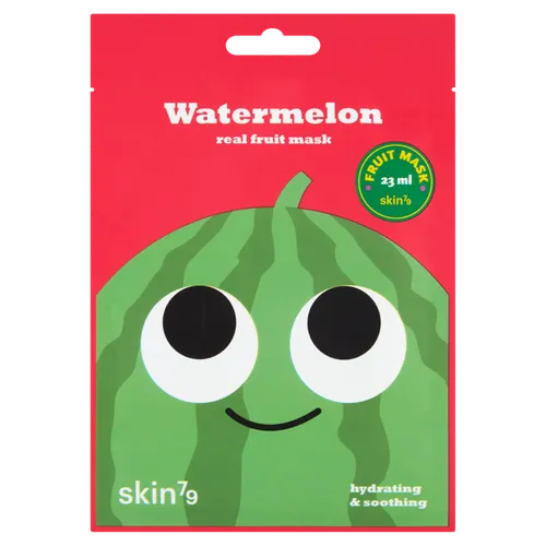 SKIN79 Hydrating & Soothing Watermelon Real Fruit Mask (Kojąca arbuzowa maska w płacie do twarzy)