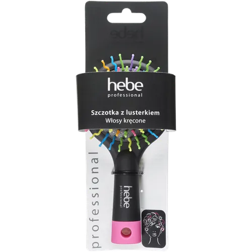 Hebe Professional, Szczotka z lusterkiem do włosów kręconych - 2