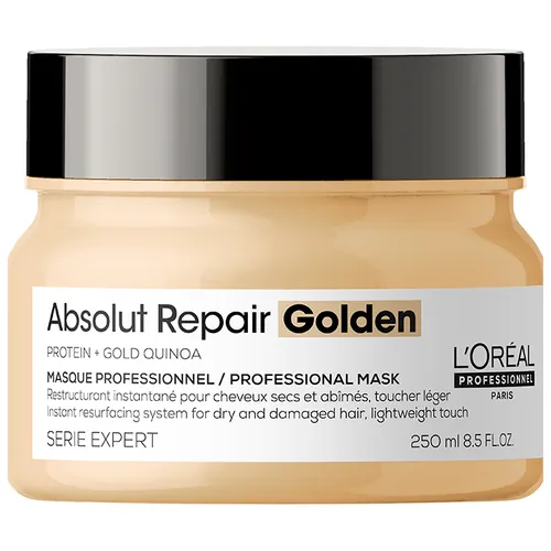 L'Oreal Professionnel Serie Expert, Absolut Repair Gold Quinoa, Resurfacing Golden Masque (Złota maska do włosów zniszczonych) - 1
