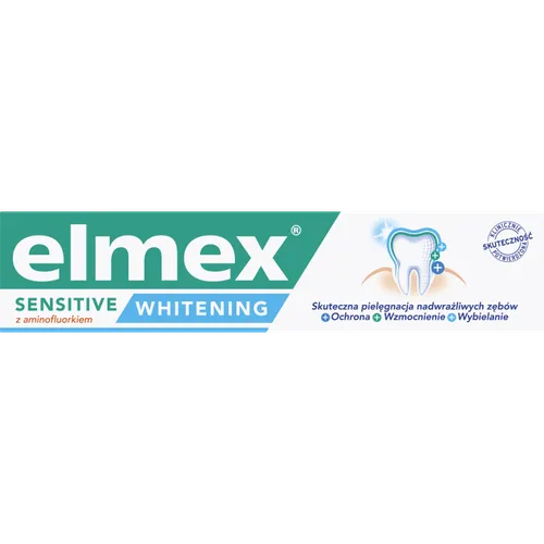 Elmex Sensitive Whitening, Pasta do zębów wybielająca z aminofluorkiem