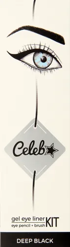 Lovely Celeb Kit,  Gel Eyeliner + Eye Pencil + Brush (Żelowy eyeliner + kredka do oczu + pędzelek) - 2