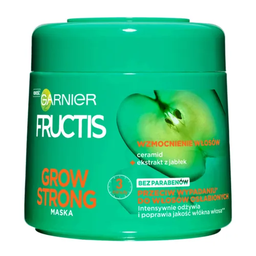 Garnier Fructis, Grow Strong, Maska wzmacniająca do włosów osłabionych