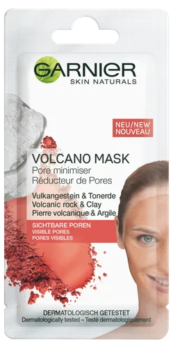 Garnier Skin Active, Pore Minimiser, Volcanic Mask (Zmniejszająca pory maseczka ze skałą wulkaniczną)