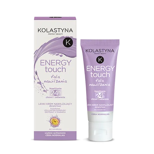 Kolastyna Energy Touch, Lekki krem nawilżający na dzień i noc dla cery normalnej `Fala nawilżenia`
