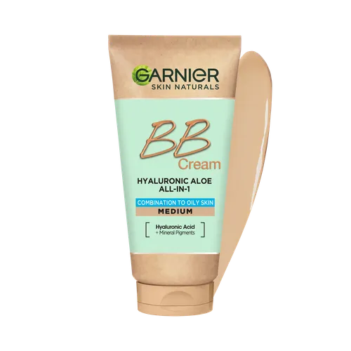 Garnier Skin Naturals, Hyaluronic Aloe All-in-1 BB Cream, Combination to Oily Skin (Krem BB 5 w 1 dla skóry mieszanej i tłustej) - 2