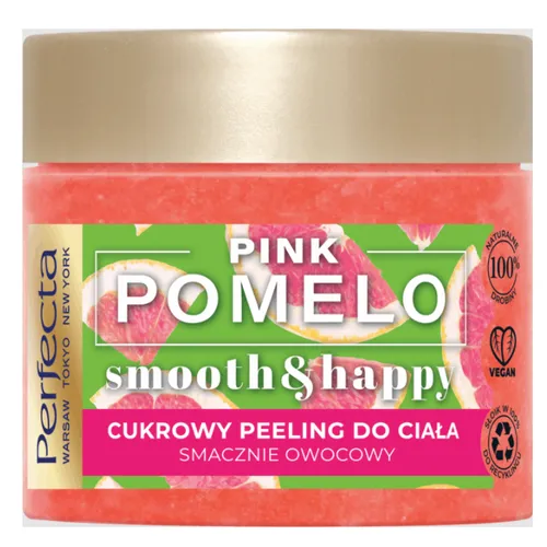 Perfecta Smooth & Happy,  Cukrowy peeling do ciała `Pink Pomelo`