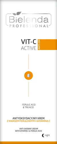 Bielenda Professional Vit-C Active, Antyoksydacyjny krem na noc z kwasem ferulowym i witaminą C - 2