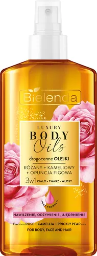 Bielenda Luxury Body Oils, Olejek 3w1 do ciała, twarzy i włosów różany + kameliowy + opuncja figowa