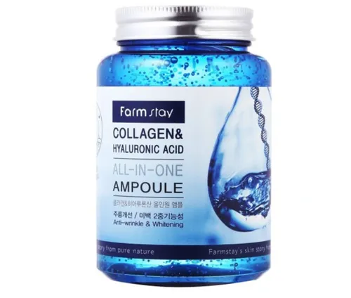 FarmStay Collagen & Hyaluronic Acid All-In-One Ampoule (Wielofunkcyjna ampułka z kwasem hialuronowym i kolagenem) - 1