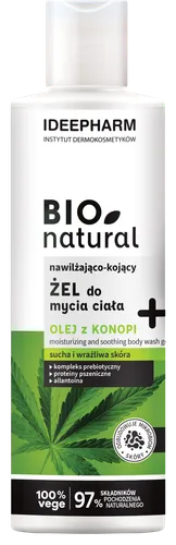Instytut dermokosmetyków Ideepharm Sp. z o.o. Bio Natural, Nawilżająco-kojący żel do mycia ciała do skóry suchej i wrażliwej