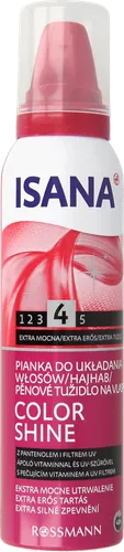 Isana Hair, Colorglanz, Schaumfestiger (Pianka do włosów z witaminami i filtrem UV) - 1