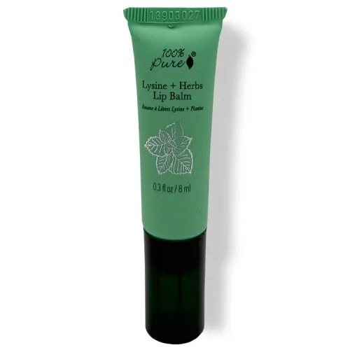 100% Pure Lysine + Herbs, Lip Balm (Balsam do ust z lizyną i ziołami)