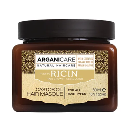 Arganicare Castor Oil, Hair Masque (Naturalna maska stymulująca porost włosów z olejem rycynowym)