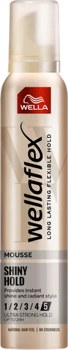 Wella Wellaflex, Shiny Hold Mousse (Pianka maksymalnie utrwalająca `Połysk i trwałość') - 1
