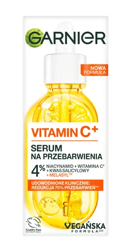 Garnier Vitamin C+ Serum na przebarwienia 4% Niacynamid + Witamina Cg* + Kwas salicylowy + Melasyl™ - 2