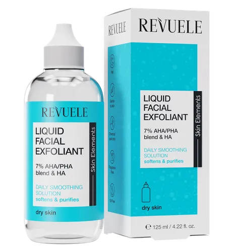 Revuele Skin Elements, Liquid Facial  Exfoliant 7% AHA/PHA Blend & HA (Płyn złuszczający do twarzy)