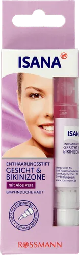 Isana Enthaarungsstift Gesicht & Bikinizone (Sztyft do depilacji twarzy i okolic bikini do skóry wrażliwej) - 1