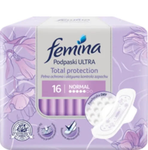 Femina Everyday, Podpaski higieniczne Ultra Total Protecion `Normal` - 1