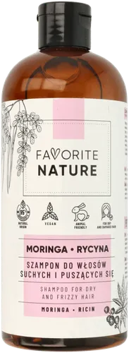 Favorite Nature Szampon do włosów suchych i puszących się `Moringa i rycyna`