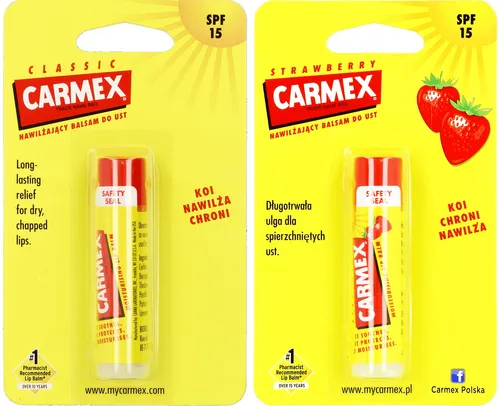 Carma Laboratories Carmex, Moisturising Lip Balm SPF15 (Nawilżający balsam do ust w sztyfcie - różne rodzaje) - 3