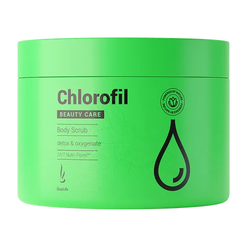 DuoLife Beauty Care , Chlorofil Body Scrub (Detoksykacyjno-dotleniający cukrowy peeling do ciała) - 1