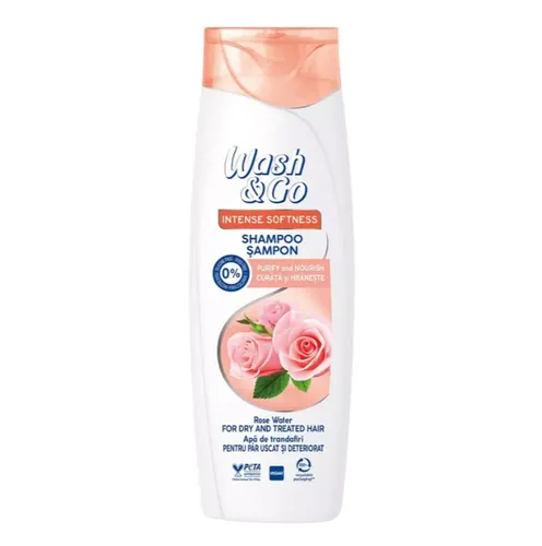 Wash & Go Intense Softness, Rose Water Shampoo (Szampon do włosów z wodą różaną)