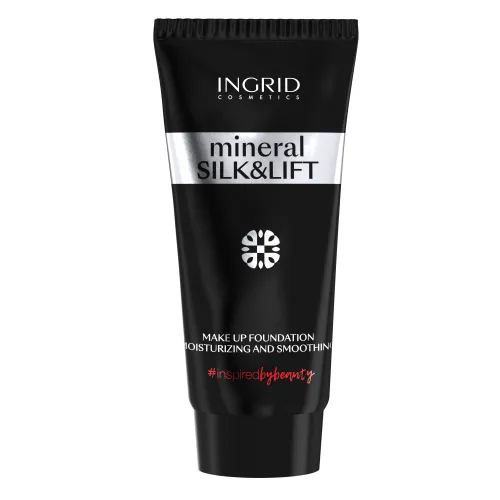 Ingrid Cosmetics Mineral Silk & Lift, Długotrwały mineralny fluid nawilżająco - wygadzający (stara wersja) - 1
