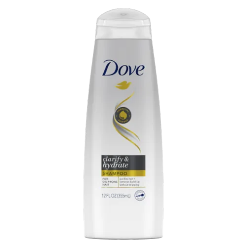 Dove Clarify & Hydrate, Sulphate-free Shampoo (Szampon do włosów ochronno-nawilżający bez SLS)
