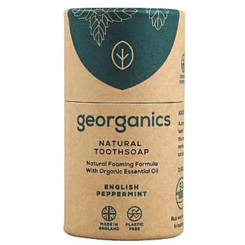 Georganics Natural Toothsoap English Peppermint (Naturalne mydło do zębów `Angielska mięta pieprzowa`)
