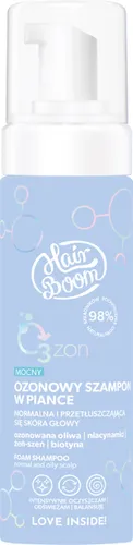 HairBoom O3zon, Mocny ozonowy szampon w piance do normalnej i przetłuszczającej się skóry głowy