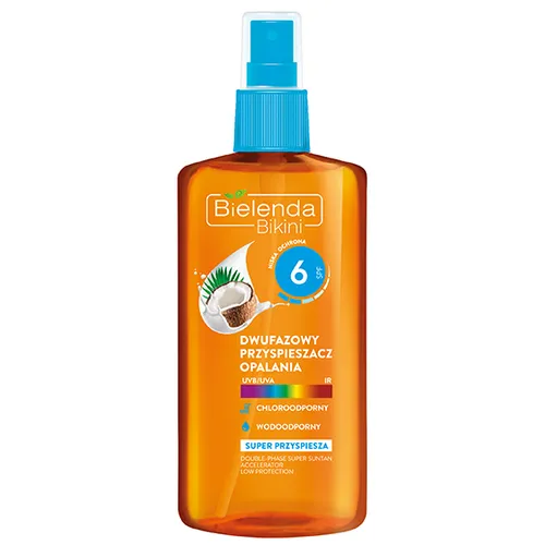 Bielenda Bikini, Dwufazowy przyspieszacz opalania SPF 6 (nowa wersja)