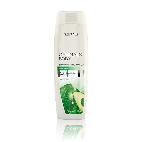 Oriflame Optimals Body, Smoothing Lotion Dry Skin (Wygładzający balsam do ciała z olejkiem z awokado)
