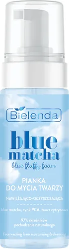 Bielenda Blue Matcha, Blue Fluffy Foam (Pianka do mycia twarzy nawilżająco-oczyszczająca)