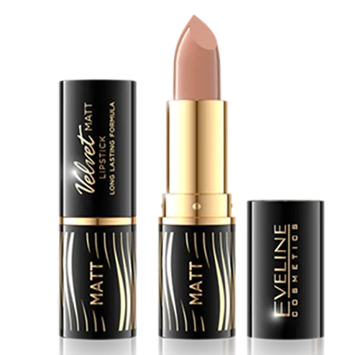 Eveline Cosmetics Velvet Matt, Lipstick Long Lasting Formula (Matowa pomadka do ust)