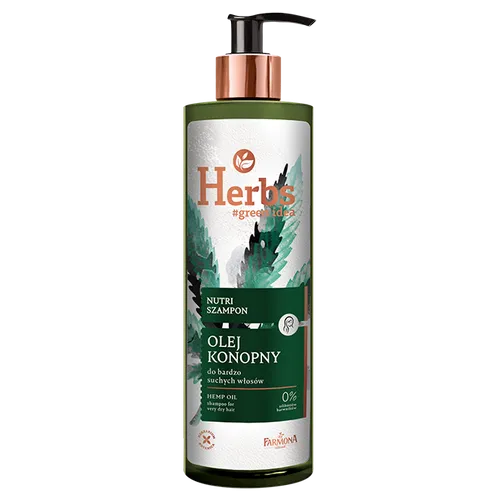 Herbs Nutri szampon do bardzo suchych włosów `Olej konopny `