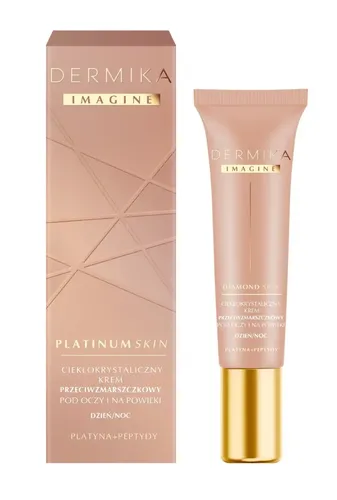 Dermika Imagine, Platinum Skin, Ciekłokrystaliczny krem przeciwzmarszczkowy pod oczy i na powieki