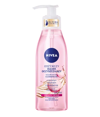 Nivea Odżywczy olejek oczyszczający z naturalnym olejkiem makadamia cera sucha