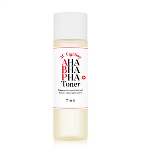 Tia'm AC Fighting AHA BHA PHA Toner (Tonik z kwasami do skóry problematycznej) - 2