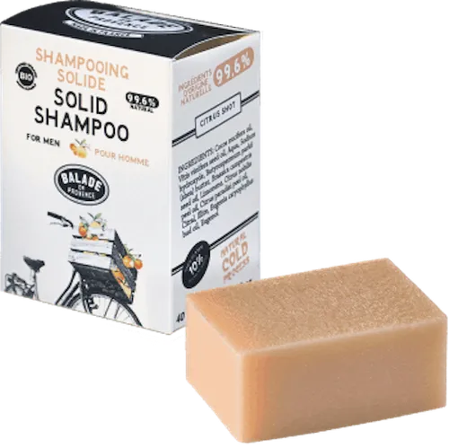 Balade en provence Solid Shampoo for Men (Szampon w kostce dla mężczyzn zapach grejpfruta i mandarynki)