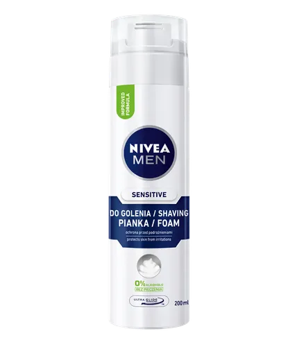 Nivea Men, Sensitive, Pianka do golenia do skóry wrażliwej - 1