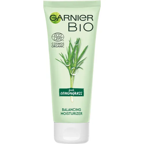 Garnier Bio, Fresh Lemongrass Balancing Moisturizer (Przywracający równowagę krem nawilżający z trawą cytrynową) - 1