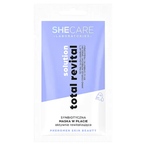 SheCare Total Revital Solution (Synbiotyczna maska w płacie aktywnie rewitalizująca)